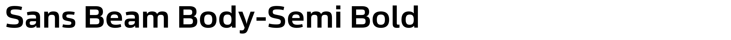 Sans Beam Body-Semi Bold